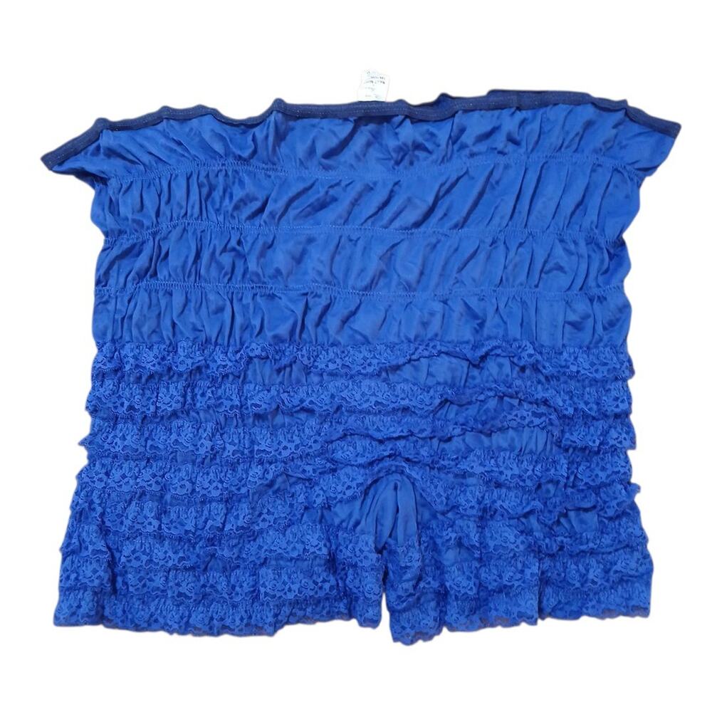 Vtg Malco Modes Partners Please Bloomers Dance Petti Pants Ruffle‎ Lace XL READ